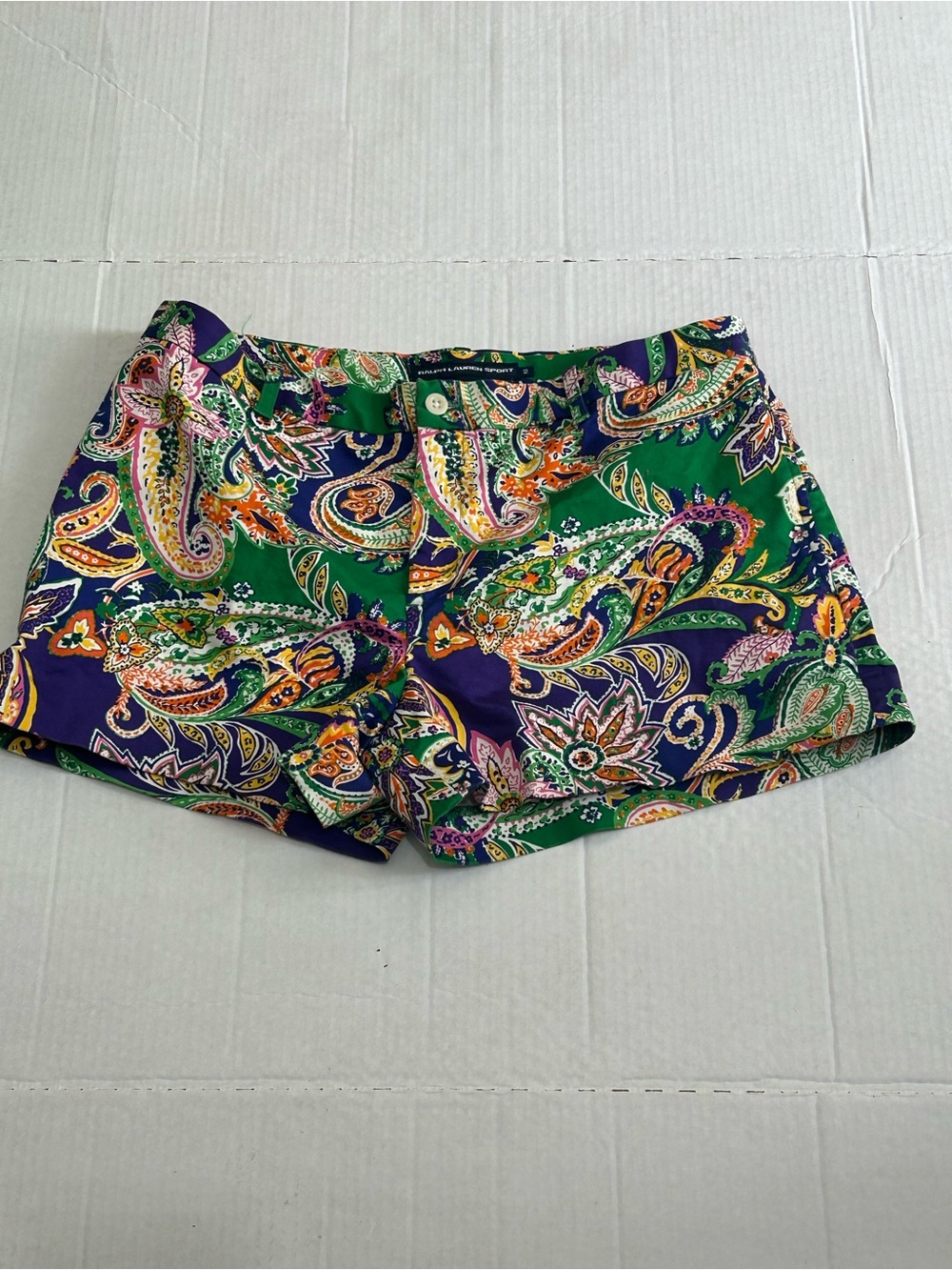 Ralph Lauren Sport Multicolor
Paisley Chino Shorts Women Size 12